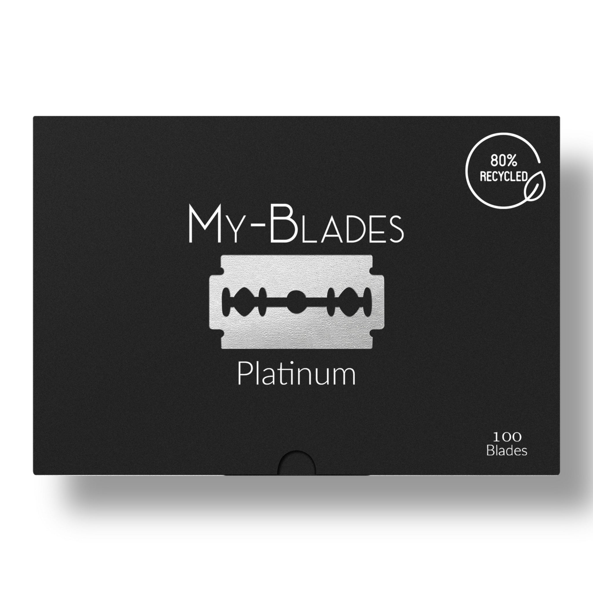 LAMETTE DA BARBA PLATINUM DOUBLE EDGE X100
